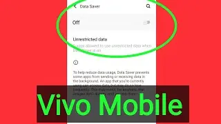 Vivo ke Mobile Me Data Saver ko On Ya Off Kaise kare | How To On Or OFF Data saver in Vivo Mobile