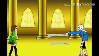 Санс против Чары что то пошло не так рисуем мультфильм 2