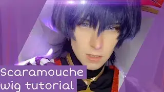 Scaramouche wig tutorial (Genshin Impact)