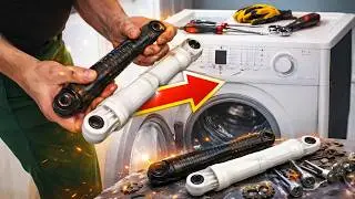 Replacing shock absorbers in a washing machine