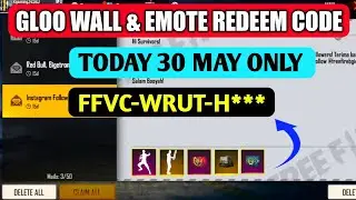 Free fire today redeem code | today 30 may pcv reward redeem code | free fire 30 may redeem code