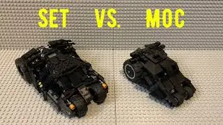 Lego Batman Tumbler: Set vs. MOC Comparison