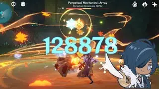 C0 Kaeya 128K E w/ Lion's Roar(No food buff) | Genshin Impact