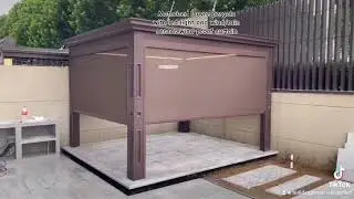 Motorized waterproof outdoor aluminum louvered roof pergola