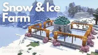 SNOW & ICE FARM | Minecraft Tutorial | Java & Bedrock [1.21+]