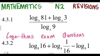Mathematics N2 Logarithms Exam 
