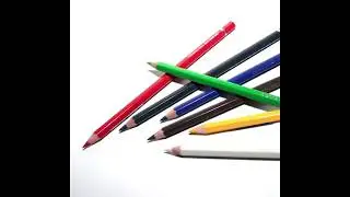 Как работать с акварельными карандашами🖌🖍