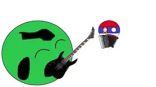 Countryballs - Annoyed music meme - Serbia and Valaney