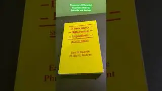 Elementary Differential Equations Book by Rainville and Bedient #shorts #math #enginerdmath #maths