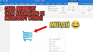 HAHA.. MUDAH BANGEUT GUYS 😂 CARA MENAMPILKAN IKON KERANJANG BELANJA DI MICROSOFT WORD