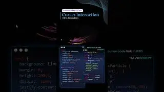 Cursor Interaction with Animation |HTML and CSS | 