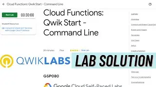 Cloud Functions Qwik Start - Command Line | Qwiklabs [GSP080] | Cloud Functions Qwik Start Solution