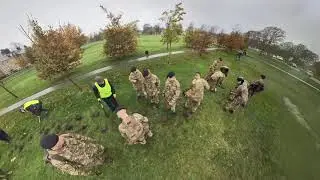 Junior Soldiers Plant 10,000 White Crocuses on The Stray, Harrogate