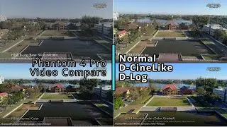 DJI Phantom 4 Pro Color Profiles Compare