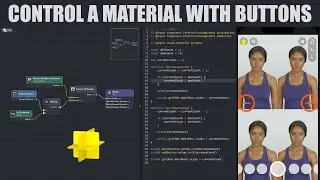 Control a material with buttons in Lens Studio