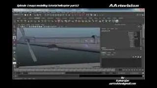 Episode1 Maya 3d modelling Helicopter Pt13
