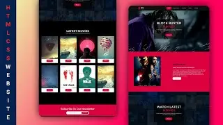 How to Create Responsive Movie Website Using HTML And CSS 2021 || Responsive Website Design