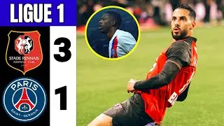 Rennes - PSG othman dembele & musa al-tamari goal