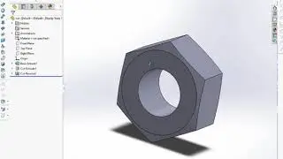 Solidworks Nut with Cosmetic Thread