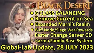 Karma Family, Expanded Marni Realm, Buff Node/Siege Rewards (BDO Global Lab Update 28 July 2023) BDO