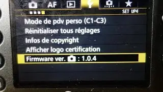 Comment mettre à jour le firmware du canon 7d mark II