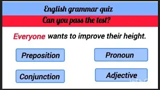 can you score 100%?  English grammar quiz / Parts of the speech test