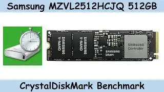 Samsung MZVL2512HCJQ 512GB NVMe SSD CrystalDiskMark Benchmark