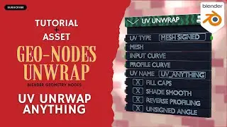 Ultimate Blender Geo Nodes UV Unwrap – Unwrap ANYTHING Procedurally!