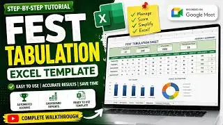 How to Use Fest Tabulation Excel File | excelguru.co.in