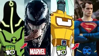 Top 10 ben 10 characters similar to MARVEL & DC characters !