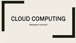 Cloud computing | Computer science | IT | Malayalam Tutorial