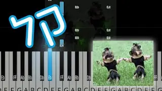 וולס הכלבים פסנתר - רמה 1 - מדריך איך לנגן בפסנתר לילדים ומתחילים