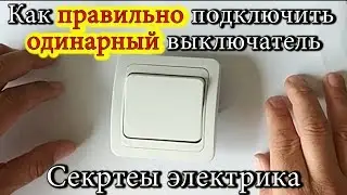 How to properly connect a single switch 