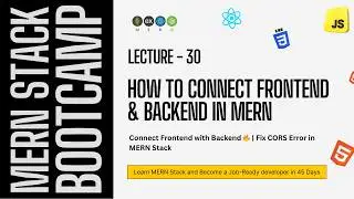 How to Connect Frontend to Backend | CORS Error Fix (Node.js + React)