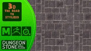 Maya, Zbrush, Substance_Painter, Stylized Tiling Texture Stone Floor/Wall, Modeling, Sculpting