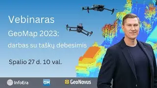 GeoMap 2023: darbas su taškų debesimis (point cloud) | Vebinaras