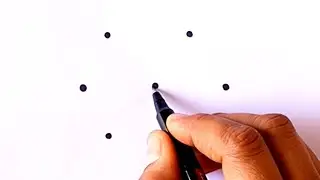 महाशिवरात्रि रंगोली तैयारियां // Easy kolam for daily use// 3x2 dots chinna muggulu//online drawing/