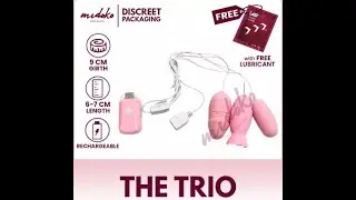 Midoko Kidmi Japanese Style 3 Sets Waterproof Insertable Bullet Vibrator Penis Shaped Sex Toy