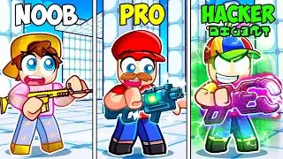 NOOB vs PRO vs HACKER Loadouts in Roblox Rivals!