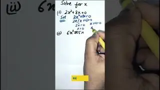 Math Olympiad | Find x Greatest common factor and zero product property #maths #quadraticequation