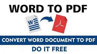 How to Convert Word Document to PDF