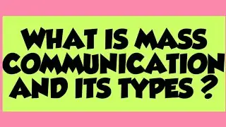 What is Mass Communication in hindi||Concepts of mass communication||UGC NET JRF UNIT-1