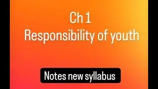 English ch 1 responsibility of youth fbise new syllabus