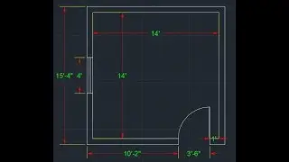 How to Draw Simple 2D Room Plan in AutoCAD