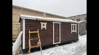 Сборка и обустройство мобильной бани от компании Afixstroy.ru