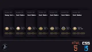 Dark Mode Stacked Card Using HTML And CSS