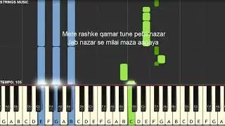 Mere Rashke Qamar | Baadshaho | Piano Tutorial
