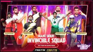 Free Fire X Invincible Squad Bundle Showcase ft Babar Azam Shadab Khan Shaheen Afridi & Shoaib Malik