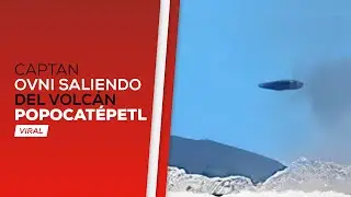 Captan OVNI saliendo del volcán Popocatépetl