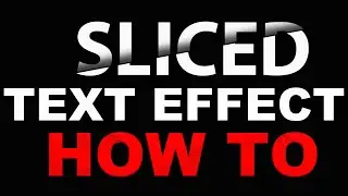 Sliced text effect. How to in Photoshop 2022